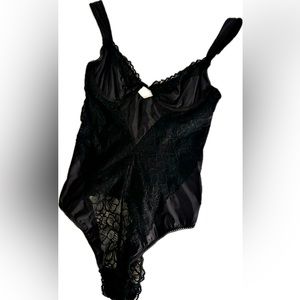 Black Lacy Lingerie Bodysuit